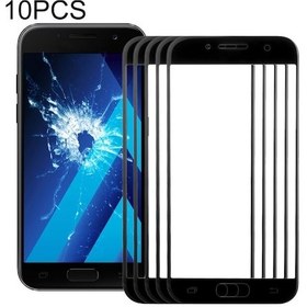 Resim Cbtx Samsung Galaxy A3 2017 / A320 Uyumlu 10 Adet Ön Ekran Dış Cam Lens Siyah 