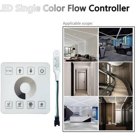 Resim Tek Renk Piksel Şerit Kontrol Cihazı Dokunmatik Panel Kablosuz Anahtar Uzaktan Kumanda 15metre Beyaz Ktf-pc028 4 Kanal 12/24v Diğer 
