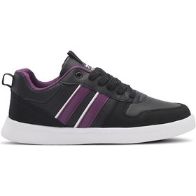 Resim Slazenger IDENTY Kadın Siyah / Mor Günlük Spor Ayakkabısı 