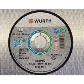 Resim SİPRAL TAŞI KESİCİ WÜRTH 115x1.0 mm 