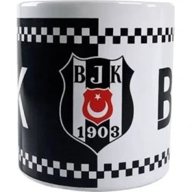 Resim Erzi Mgm Porselen Lisanslı Taraftar Kupa Bardak Beşiktaş 
