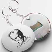 Resim Atatürk İmzalı Açacaklı Anahtarlık 58mm 