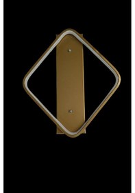 Resim Rüya Led Aplik Kare Eskitme Gold Gold Sarı 