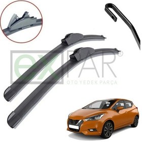 Resim Nissan Micra Ön Cam Silecek Süpürgesi Takımı 2019 - 2022 Micra Ön Silecek Sağ Sol 