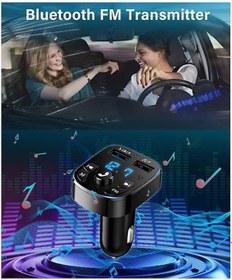 Resim Lencent Car Fm Transmıtter Bluetooth Car Fm Transmitter Bluetooth Car Mp3 Player Wireless Radio Adapter Kit 