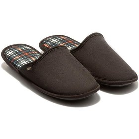 Resim Twıgy Tw Ekose Erkek Ev Terlik Turuncu/mavi 41/46 Siyah 