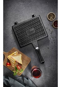 Resim Brioni Diamond Tost Grill Maxi Boy Ocak Üstü Tost Makinesi 