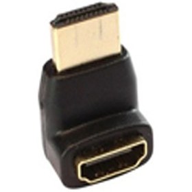 Resim Platoon Ti-Mesh Hdmı M / Hdmı F 90DERECE Oval Başlık - Gold/black 