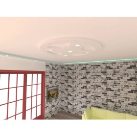 Resim Motifpiyer Motifli Tavan Göbegi LED Spotlu Tmg-53-5-Cap 130CM 