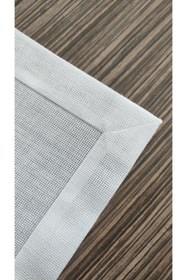 Resim Etuval Linen 3 Parça Yatak Odası Takımı Düz Gizli Dikiş Oda Takımı Beyaz 