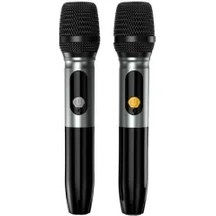 Resim Shaza SS4503-GR Çift Mikrofon Dahili Dsp Rgb Ledli Bluetooth Hoparlör 