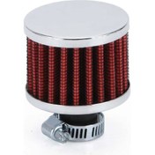 Resim Kırmızı-evrensel 12mm Araba Hava Filtresi Motosiklet Soğuk Hava Girişi Yüksek Akış Karter Havalandırma Kapağı Mini Hava 