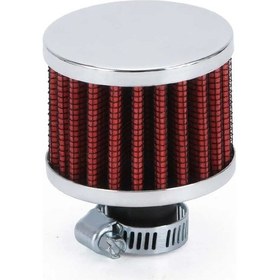 Resim Kırmızı-evrensel 12mm Araba Hava Filtresi Motosiklet Soğuk Hava Girişi Yüksek Akış Karter Havalandırma Kapağı Mini Hava 