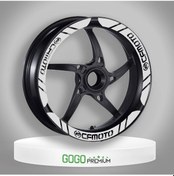 Resim Cf Moto Uyumlu Beyaz 1 Set Jant Şeridi 