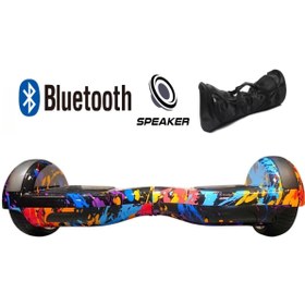 Resim CityMate Smart Balance Elektrikli Kaykay Hoverboard Çanta Hediyeli Bluetooth Hoparlörlü Desenli27 