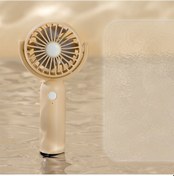 Resim Sevimli Taşınabilir El Tipi Vantilatör, Küçük Elektrikli Vantilatör Sarı, 