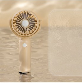 Resim Sevimli Taşınabilir El Tipi Vantilatör, Küçük Elektrikli Vantilatör Sarı, 