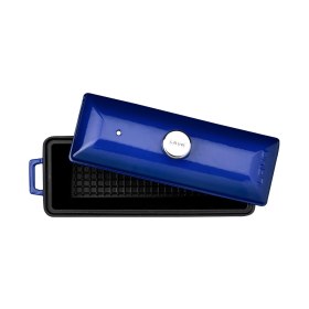 Resim Döküm Ekmek Kabı/terrine, 11X29 Cm, Mavi 