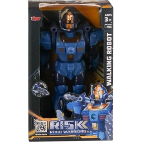 Resim Flamex DF-6051 Işıklı ve Müzikli Roket Atan Robot- Vardem Oyuncak 