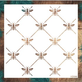 Resim STENCİLTASARIM Stencil Tasarım Hd046 - Dekoratif Duvar Ve Eşya Boyama Şablonları 40x40 Cm 