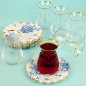 Resim Glore Safir 6'lı Çay Seti 