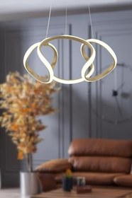 Resim Trend Argentum Eskitme Salon, Mutfak, Oda Antre Ve Hol Beyaz Power Ledli Avize 