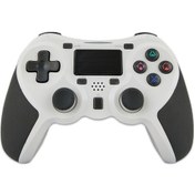 Resim Ps4 Host İçin Kauçuk Kaplamalı Kablosuz Oyun Denetleyicisi Bluetooth Kolu Beyaz 