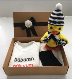 Resim Style Baby Amazing Hoşgeldin Bebek, Yenidoğan Erkek Bebek, Siyah Beyaz Taraftar Hediye Seti 