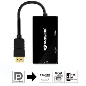 Resim SUNLINE 170629 Displayport-hdmı/vga/dvı Dönüştürücü 