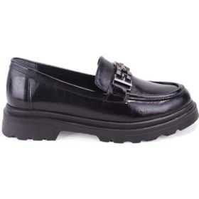 Resim Dagoster DZA07-90801 Siyah Rugan Günlük Loafer Kadın Ayakkabı 