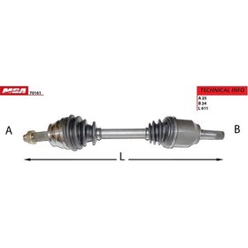 Resim Mga-70161 Aks Sol ( Fiat : Doblo 1.9Jtd 1.3Mjtd 05-- / Kafasi Uze 515107434 