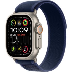 Resim Apple Watch Ultra 2 GPS + Cellular, 49 mm Natürel Titanyum Kasa ve Mavi Trail Loop - M/L 