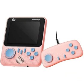 Resim G7 Retro El Oyun Konsolu - 666 Klasik Oyunlar 1 3,5 İnç Büyük Ekran 2 Oyunculu Mod İçin Tv Çıkışı Ve Harici Uzaktan Kumanda Taşınabilir Oyun Konsolu 