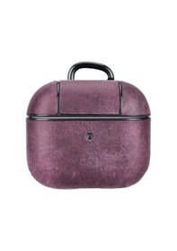 Resim Apple Uyumlu AirPods 3.Nesil Deri Kılıf Juni Aa7 Mor 