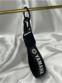 Resim CEBECİOTO YAMAHA SİYAH 15 CM BEZ ANAHTARLIK KALİTELİ OTO-MOTO AKSESUAR ÇİFT TARAFLI BASKI 