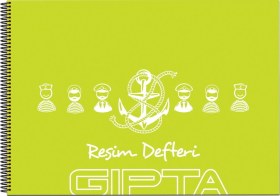 Resim Spiralli Resim Defteri 17x24 25 Yaprak Plastik Kapak Açık Yeşil 2076 