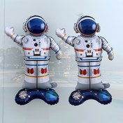 Resim 2 adet, alüminyum folyo balon, 88.9 cm, ayakta duran astronot, harika tatil hediyesi, tatil etkinliği dekorasyonu, okul, ofis, mobilya yerleştirme 