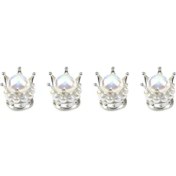Resim Xiyu Shop Taç 6 Tarzı Et 3 Renk Taç Tarzı Oto Tekerlek Kök Hava Valfi Toz Kapakları Araba Lastiği Hava Valfi Kök Kapakları Araba Motosiklet Için Evrensel (Yurt Dışından) 