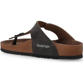 Resim Slazenger LUKE Kadın Parmak Arası Plaj Kahve Nubuk Terlik 