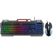 Resim Maiyame T-wolf Tf-600 Kablolu Klavye Mouse Seti - 104 Tuşlu Metal Panel Oyun Klavyesi, Havalandırmalı Diğer 