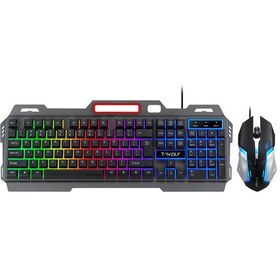Resim Maiyame T-wolf Tf-600 Kablolu Klavye Mouse Seti - 104 Tuşlu Metal Panel Oyun Klavyesi, Havalandırmalı Diğer 