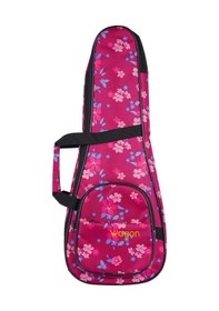 Resim Wagon 04 Serisi Soprano Ukulele Çantası - Hibiscus Pembe 