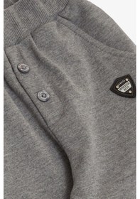 Resim Breeze Erkek Bebek Alt Düğme Aksesuarlı Armalı Cepli 9 Ay-3 Yaş, Koyu Gri Melanj-koyu Gri Melanj Koyu Gri Melanj 