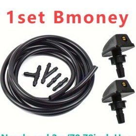 Resim Gateesat Siyah Renkli Çift Başlıklı Universal Oto Cam Sileceği Püskürtücüsü 