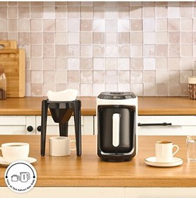 Resim Karaca Hatır Hüp 2 in 1 Türk Kahve Makinesi / Filtre Kahve Makinesi Soft Cream 