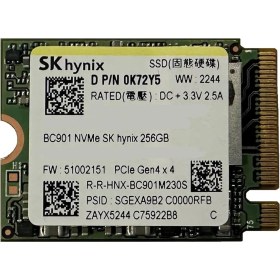 Resim Sk Hynix BC901 256GB M.2 2230 Nvme SSD 