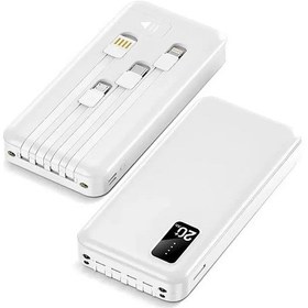 Resim Sh Powerway Tx209 20.000mah Kablolu Dijital Göstergeli Fenerli Powerbank Dahili Telefon Stand Micro - Type C - Lightni Najmaddin 