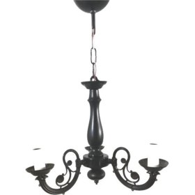 Resim Teknotrust Siyah 3 Lü Salon Oturma Odası Yatak Odası Avizesi E 14 Duy 