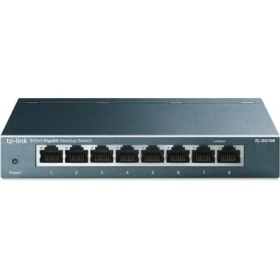 Resim Storemax TL-SG108, 8-Port 10/100/1000 Mbps Gigabit Ethernet Switch 5 V Harici Güç Adaptörü 