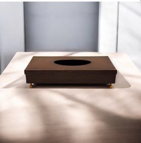 Resim Oksitli Dekoratif El Yapımı Bakır Peçetelik 